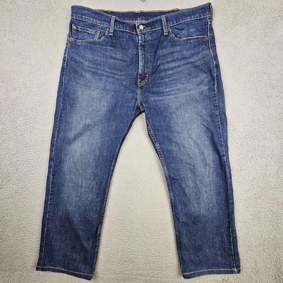 Levi's Other - Levi's 505 Regular Fit Jeans Mens 40x27 Blue Medium Wash Straight Leg Stretch